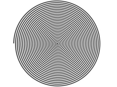 Beyaz üzerine siyah hipnotik spiral