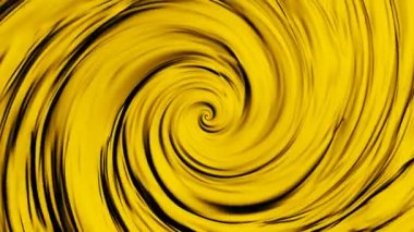 Soyut kıvrımlı dalgalar sarı renklerde