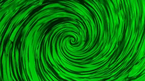 Абстрактные Вихревые Волны Зеленого Цвета — стоковое видео