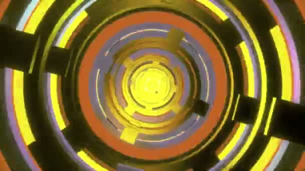 Espiral Abstrato Círculos Várias Cores — Vídeo de Stock