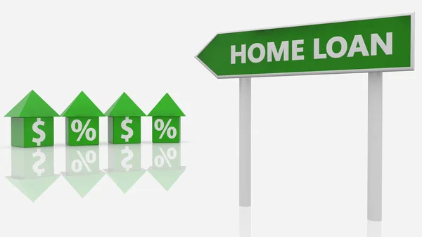 Signpost Home Loan Concept — Stock Photo, Image