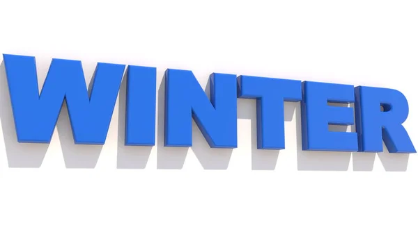 Conceito Inverno Azul Sobre Branco — Fotografia de Stock