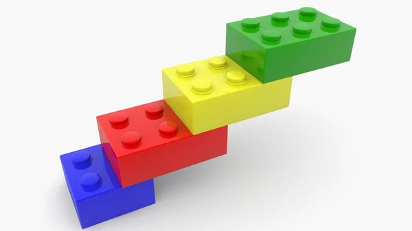 Toy Cubes Various Colors — Stock Photo, Image