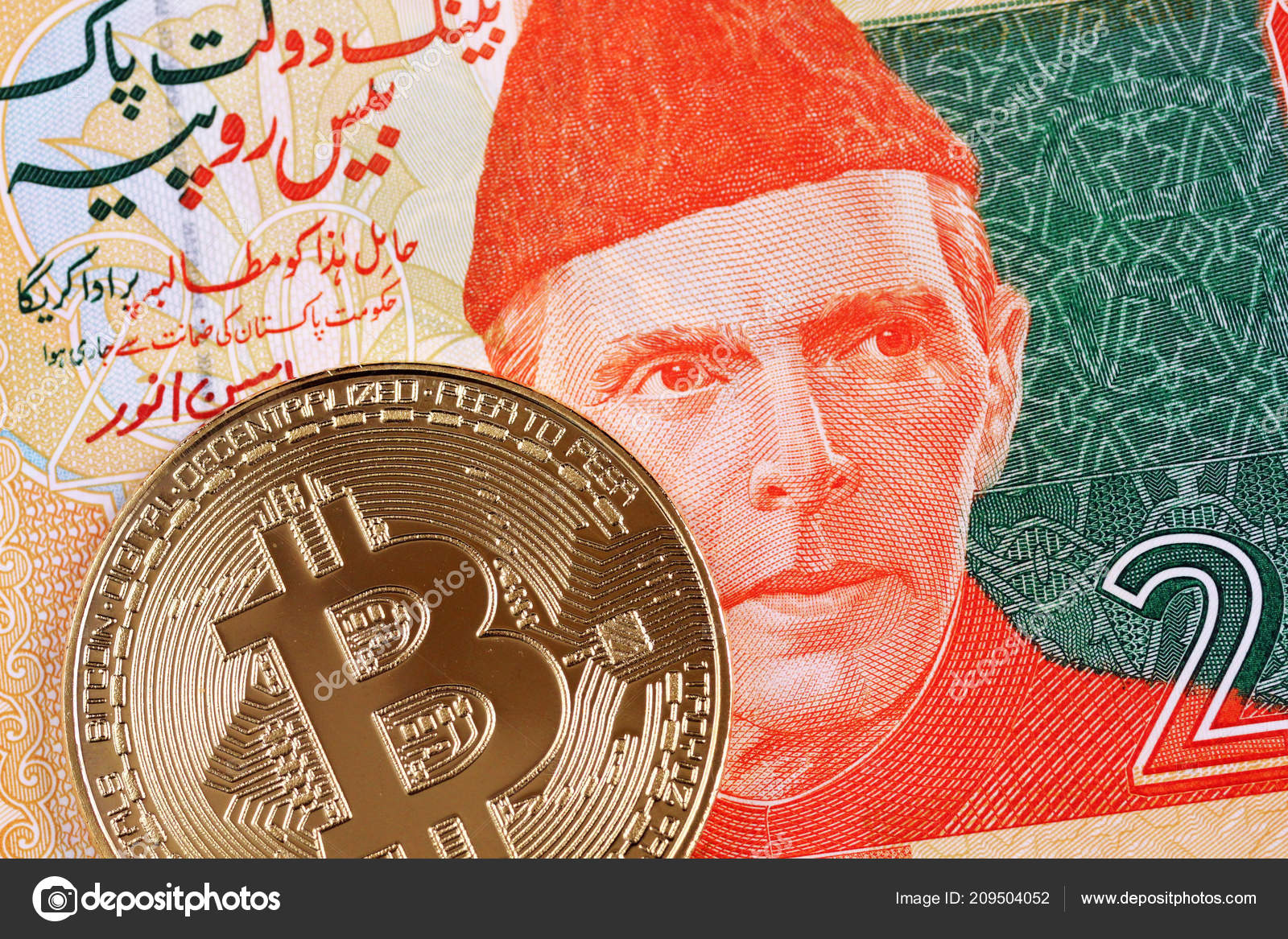 Bitcoin 파키스탄 메모의 매크로 이미지 — 스톡 에디토리얼 사진 © vitoriaholdingsllc@gmail.com  #209504052