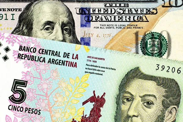Uma Imagem Close Azul Nova Nota Cem Dólares Americanos Fechar — Fotografia de Stock