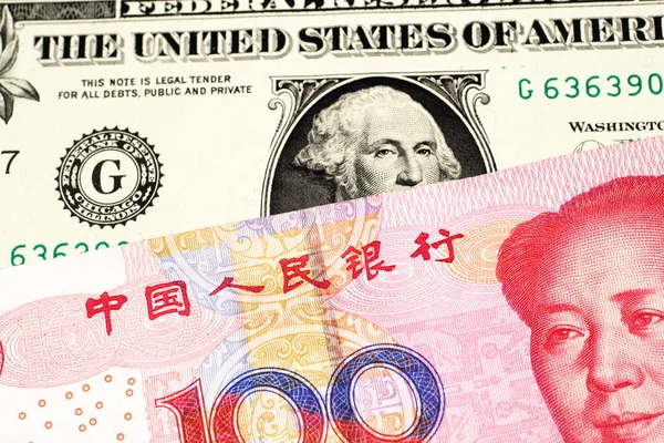 Blízký Obraz Jedné Americké Dolarové Poznámky Zblízka Makru Červenou 100 — Stock fotografie