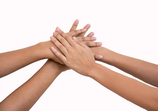 Hand Children Together Victory — Stock Photo, Image