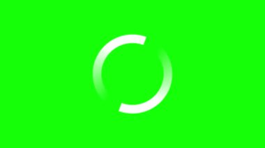 Daire Yükleniyor, video. İndirme işlemi, önyükleyici animasyon web tasarım şablonu, arayüz tampon yüklemesi. 4K 'da UI elementinin animasyonu. Krom anahtar yeşil ekran. İşlem yükleme çubuğu.