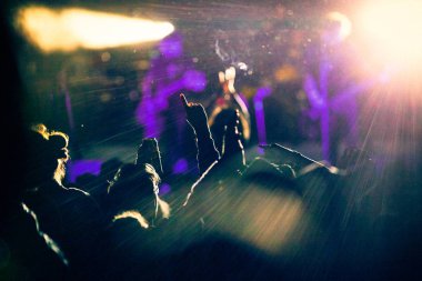kalabalık konser - müzik festivali