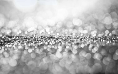 tatil ışıklı Noel arka plan ve uzay - yıldızlar yanıp sönen ve kar taneleri düşüyor ile sihirli bokeh glitter kopyalayın