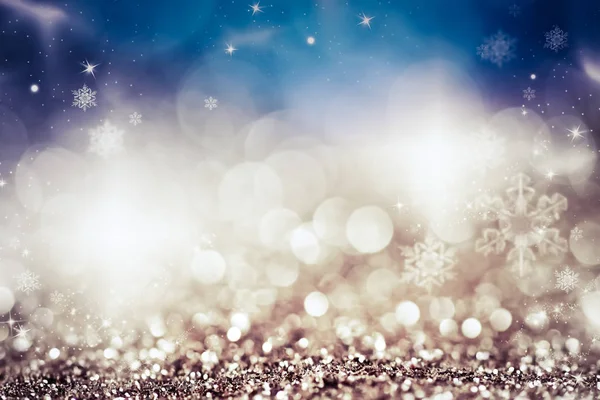 Abstract Christmas Background Holiday Lights Copy Space Magic Bokeh Glitter — Stock Photo, Image