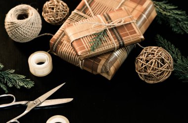 renkli Noel ışıkları - arka plan