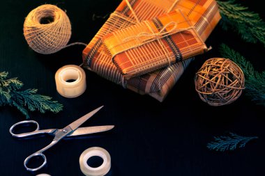 renkli Noel ışıkları - arka plan