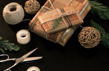 renkli Noel ışıkları - arka plan