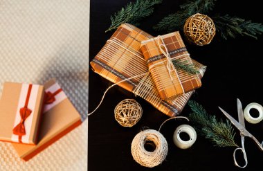 renkli Noel ışıkları - arka plan