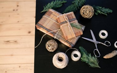 renkli Noel ışıkları - arka plan