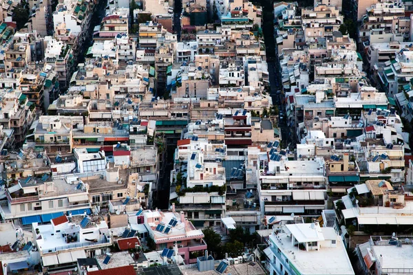 Vista Aérea Sobre Atenas Colina Lycabettus — Fotografia de Stock