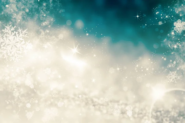 Abstrakte Weihnachtshintergrund Mit Weihnachtsbeleuchtung Und Kopierraum Magische Bokeh Glitzern Mit — Stockfoto