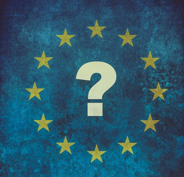 Brexit Έννοια Σημαία Της Ευρωπαϊκής Ένωσης Φόντο Grunge — Φωτογραφία Αρχείου