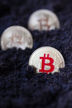 Dünyadaki bitcoin - kripto para birimi madencilik kavramı