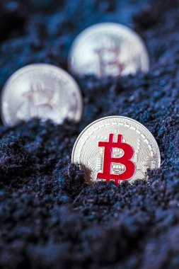 Dünyadaki bitcoin - kripto para birimi madencilik kavramı