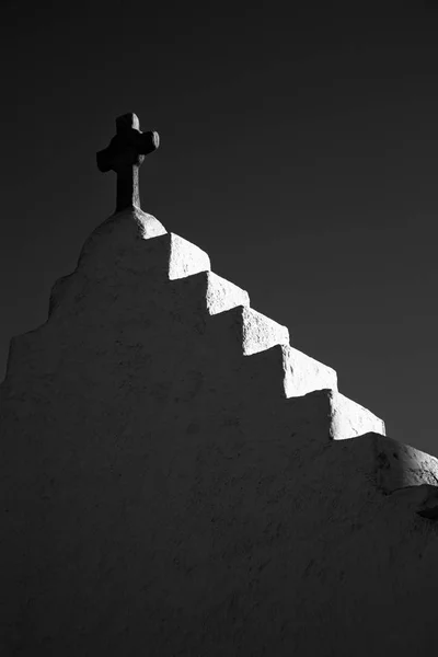 Minimalist Greek Church Detail — Stock Photo, Image