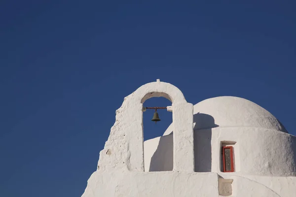 Церковь Парапортиани Xiv Века Острове Миконос Греция — стоковое фото