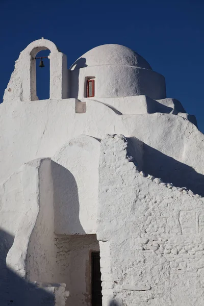 Kerk Van Paraportiani Uit 14E Eeuw Het Eiland Mykonos Griekenland — Stockfoto