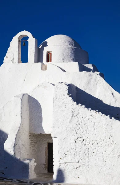 Kerk Van Paraportiani Uit 14E Eeuw Het Eiland Mykonos Griekenland — Stockfoto