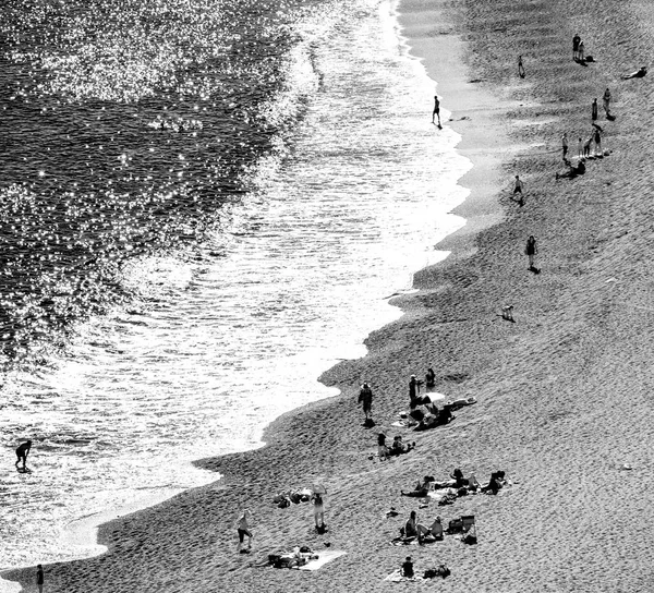 Widok Lotu Ptaka Jurassic Coast Dorset Wielka Brytania Brytyjski Letni — Zdjęcie stockowe