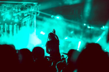 Konserde tezahürat yapan kalabalık - müzik festivali