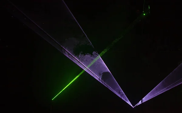 Lumières futuristes. Cyberpunk background. Laser abstrait glowin — Photo