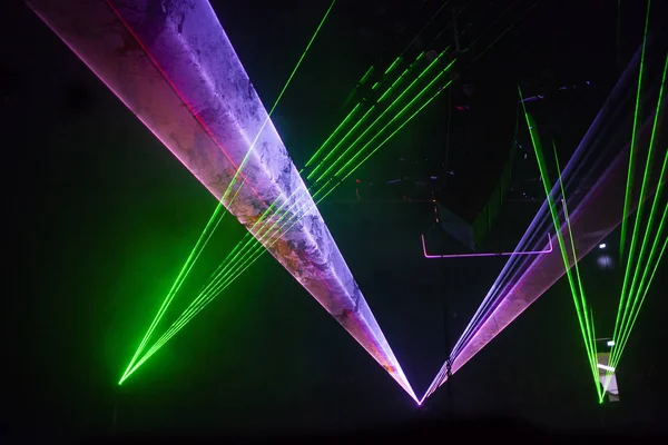 futuristic lights. Cyberpunk background. Abstract lasers  glowin