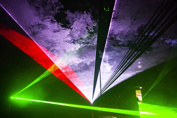 Futuristic lights. Cyberpunk background. Abstract lasers  glowin — Stock Photo, Image