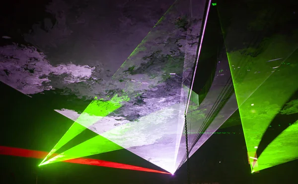 Lumières futuristes. Cyberpunk background. Laser abstrait glowin — Photo