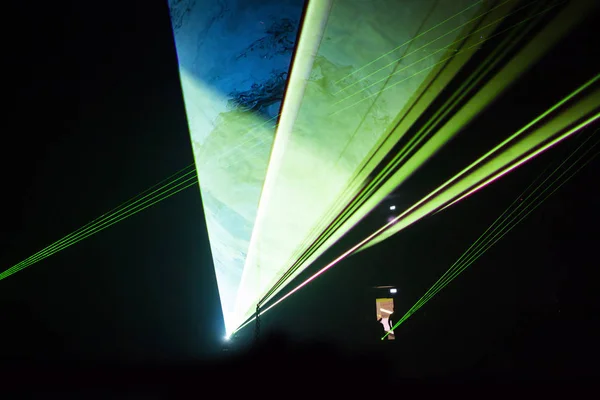 futuristic lights. Cyberpunk background. Abstract lasers  glowin