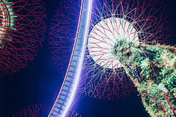 SINGAPORE, SINGAPORE - MARCH 2019: Supertree Grove & OCBC Skyway — Stock Photo, Image