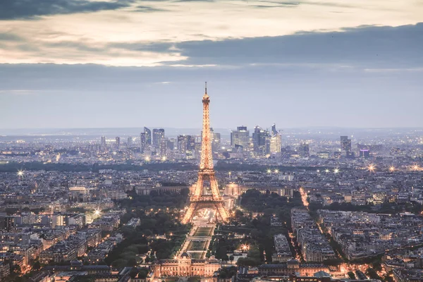 法国巴黎 - 2018年5月6日：埃菲尔铁塔和帕的鸟瞰图 — 图库照片