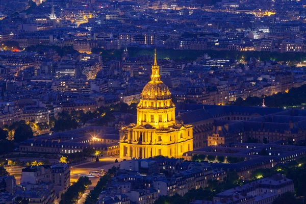 aerial view over Paris, France