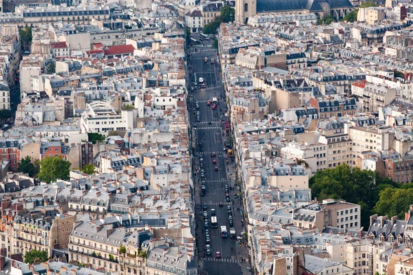 Luftaufnahme über Paris, Frankreich — Stockfoto