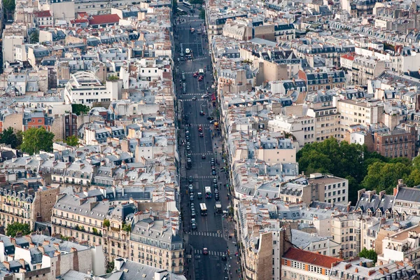 Εναέρια άποψη πέρα από το Παρίσι, Γαλλία — Φωτογραφία Αρχείου