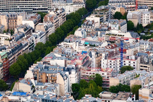 Вид с воздуха на Париж, Франция — стоковое фото