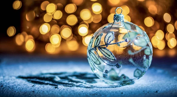 noel dekorasyon kar şenlikli ışıklar ve kopyalama alanı