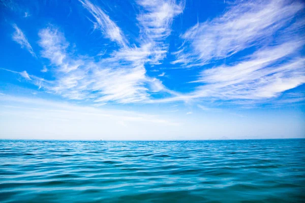 amazing sea and blue sky background