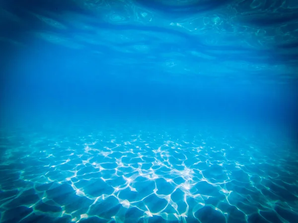 Tropical Blue Ocean Underwater Background Luxury Nature Pattern — Stock Photo, Image