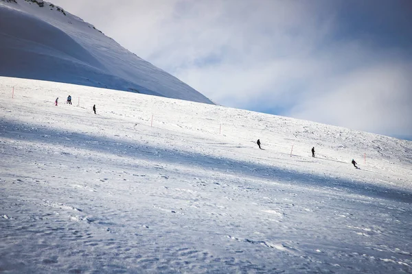 Increíble Paisaje Invierno Los Alpes Suizos Matterhorn — Foto de Stock