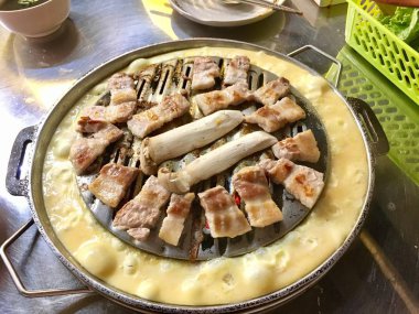  Izgara domuz eti, Kore yemeği lezzetli