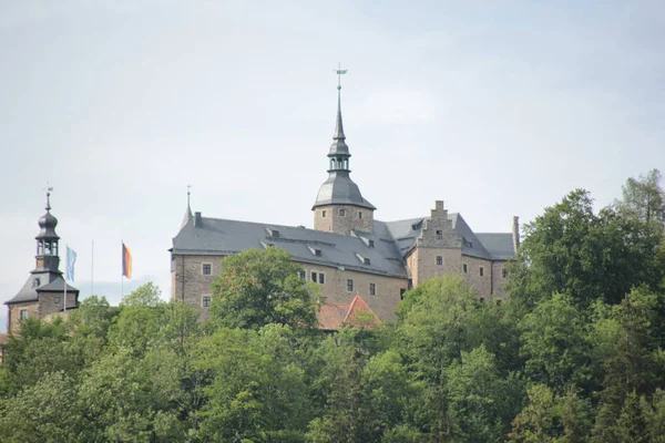 Burg Lauenstein Frankenwald Bayern Mittelalterliche Bergburg Auf 550 Seehöhe Über — Stockfoto