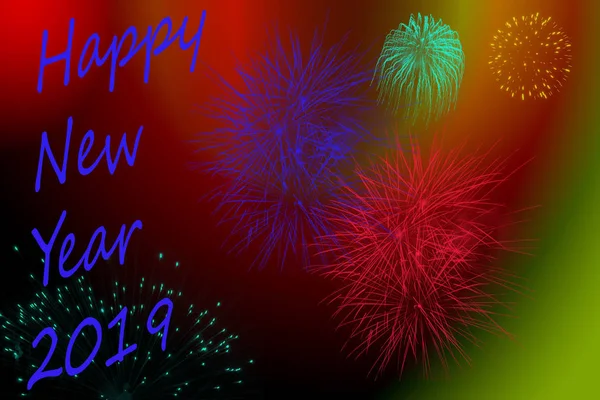 Happy New Year Background Nice Greeting Card — Stock Photo, Image