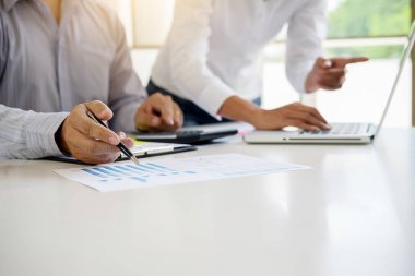 İç Gelir İdaresi 'nin belgeyi kontrol etmede kaydettiği ilerlemeyi gösteren mali rakamları analiz eden bir iş danışmanı. Denetim kavramı